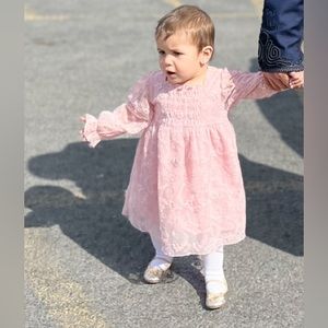 Zara embroidered tulle dress for baby girl, Size 18-24 months, Like new .